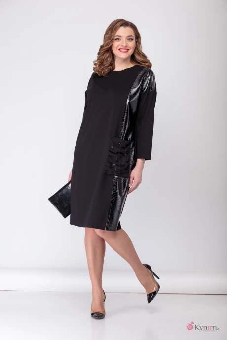 Платье Багряница 5023 черный #1