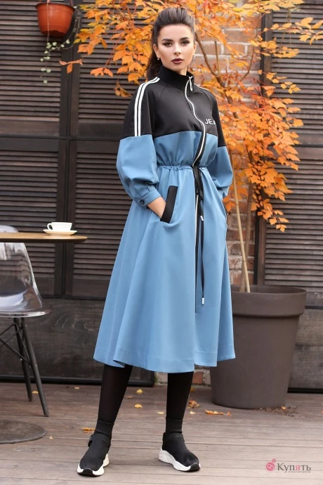 Платье Мода-Юрс 2612 голубой #1