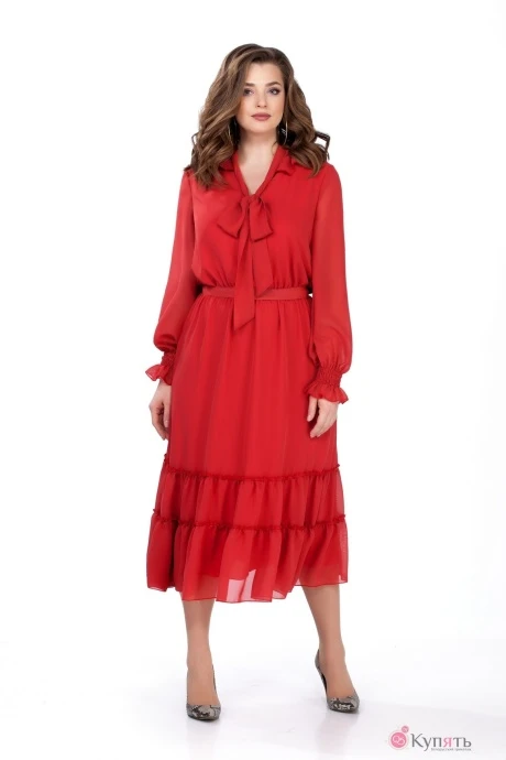 Платье *Распродажа TEZA 157 красный #1