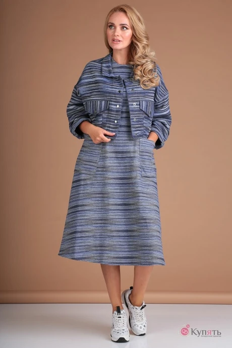 Платье *Распродажа FloVia 4008.1 синий #1