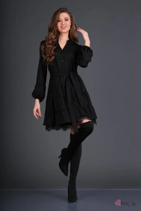 Платье DoMira 01-586 черный #1