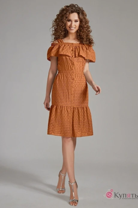 Платье AYZE 1073 оранжевый #1