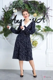 Платье Anastasia 565 тёмно-синий