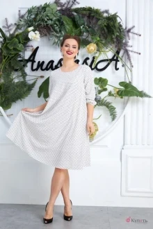 Платье Anastasia 587 молочный