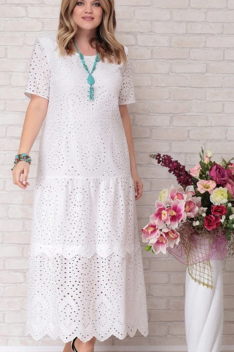 Платье *Распродажа Aira Style 677 белый #1