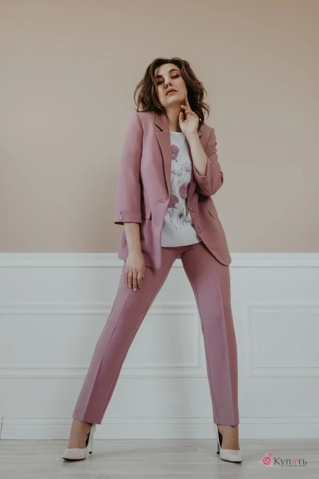 Брючный костюм Ольга Стиль С656 клевер #1