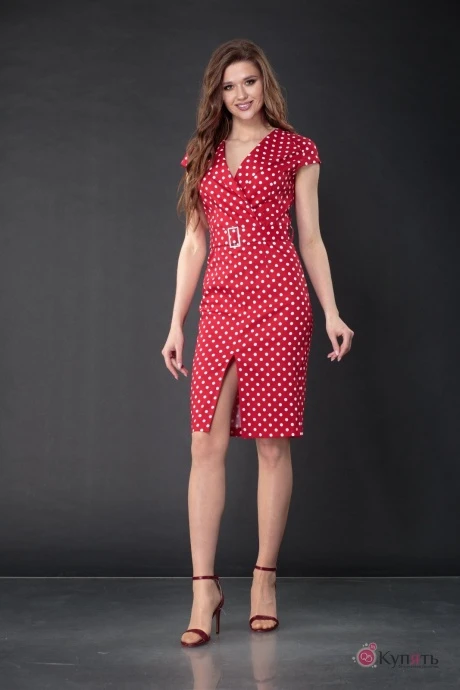 Платье DoMira 01-596 красный #1