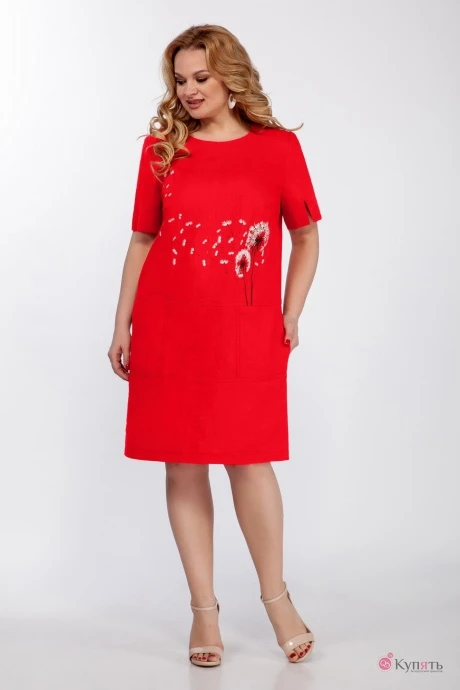 Платье ЛаКона 1372 красный #1