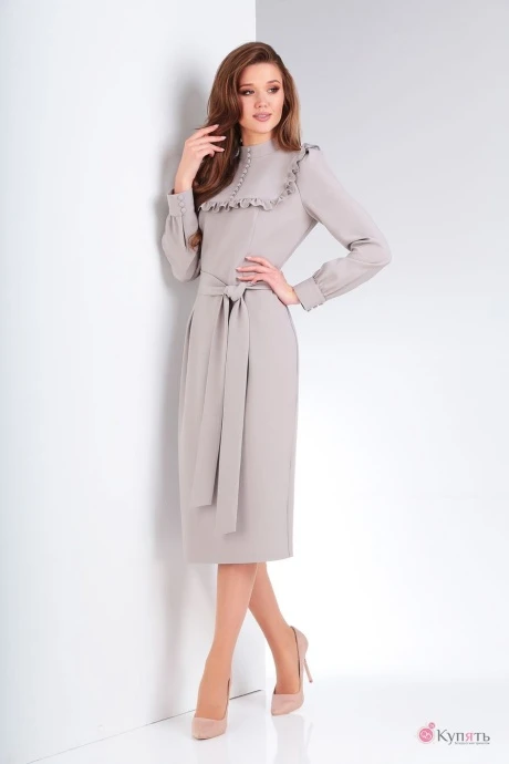 Платье Vilena Fashion 648 серый #1