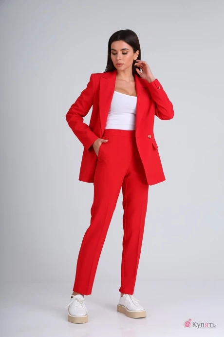 Брючный костюм Vilena Fashion 694 красный #1