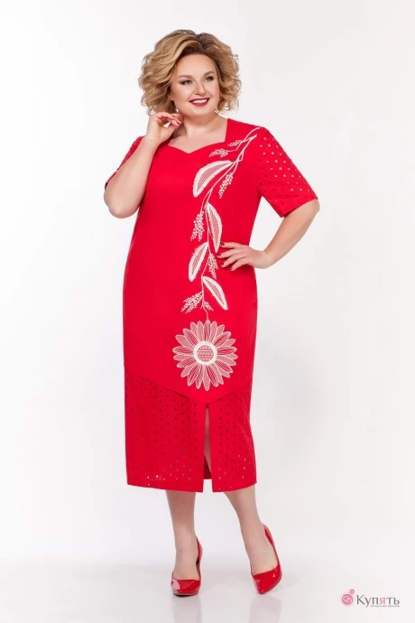 Платье ЛаКона 1312 красный #1