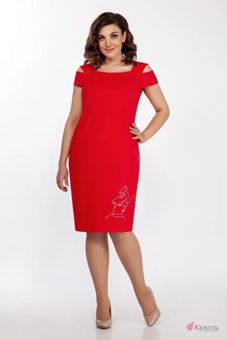 Платье ЛаКона 1363 красный #1