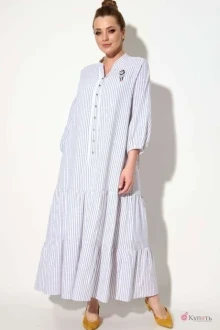 Платье SOVA 11142 белый в полоску
