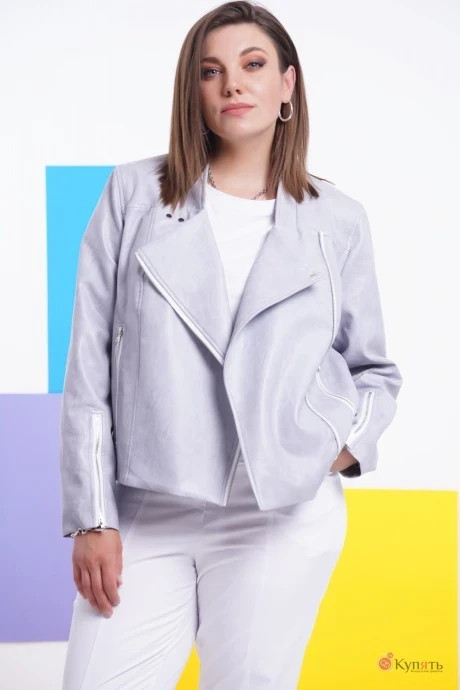 Куртка GRATTO 7113 жемчужно-серый #1