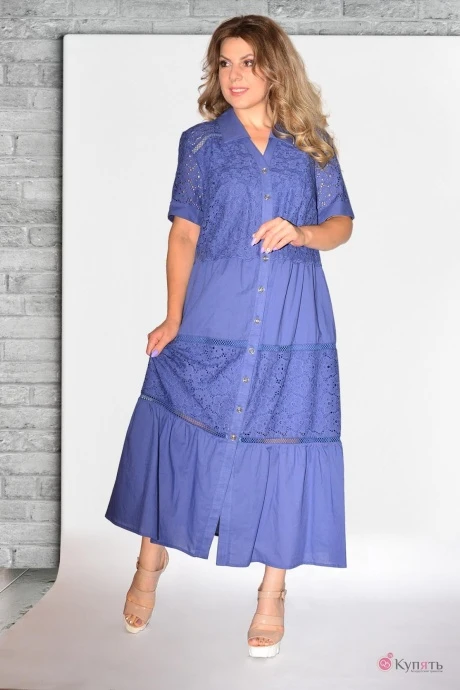 Платье NeeDle Ревертекс 459 /1 синий #1