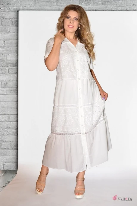 Платье NeeDle Ревертекс 459 /2 белый #1