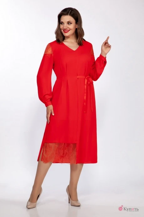 Платье ЛаКона 1386 красный #1