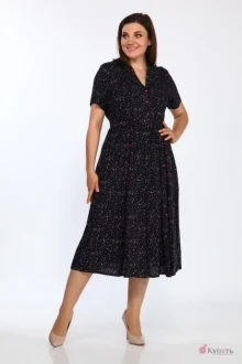 Платье Lady Style Classic 2338/1 темные тона Принт