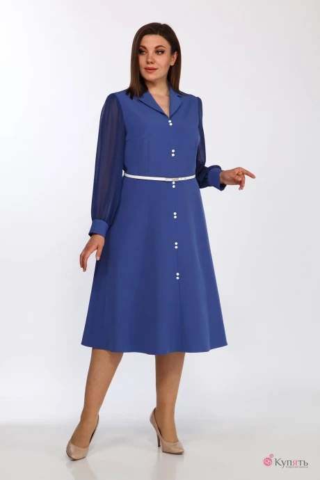 Платье Lady Style Classic 2314 синие тона #1