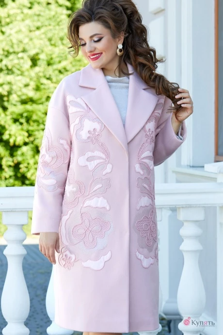 Пальто Vittoria Queen 14413 розовый #1