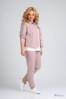 Брючный костюм Diamant 1716 пудра