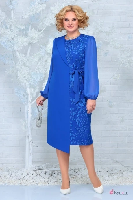 Платье Нинель Шик 2299 василек #1