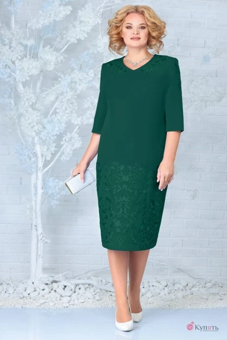 Платье Нинель Шик 7332 изумруд #1