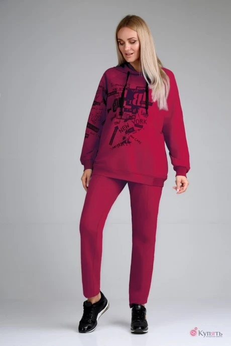 Спортивный костюм Мублиз 596 бордо #1