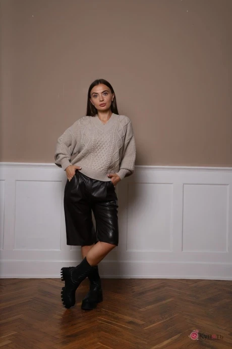 Джемпер (кофта) Romgil ТЗ554 светло-бежевый #1