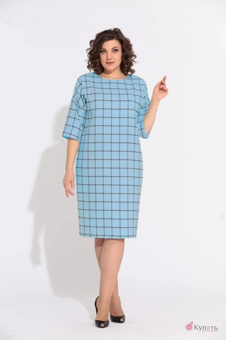 Платье Anastasia 597 темно-голубой #1