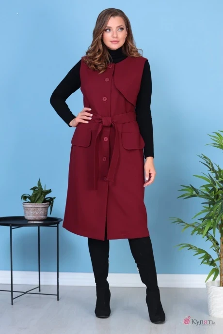 Сарафан Anastasia Mak 923 бордовый #1