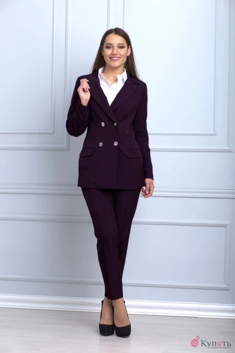 Брючный костюм *Распродажа Anelli 753 винный #1