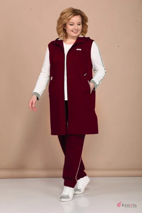 Брючный костюм Bonna Image 409 бордо #1