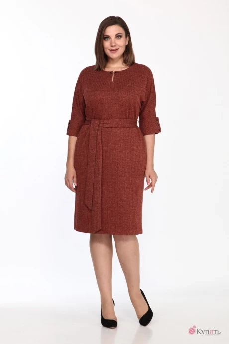 Платье Lady Style Classic 1525/6 Терракотовый #1
