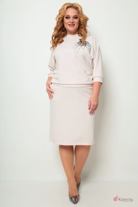 Юбочный костюм Michel Chic 1254 пудра #1