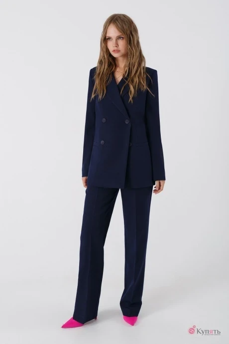 Брючный костюм УТИЛЬ PiRS 1668 темно-синий тройка #1