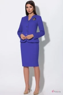Юбочный костюм LeNata 23865 василёк