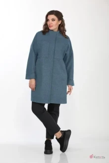 Пальто Lady Style Classic 2195/2 Небесный меланж