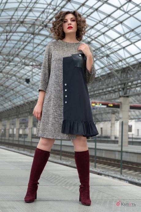Платье Avanti 1244 беж/черный #1