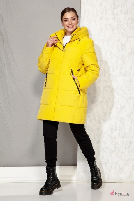 Пальто Beautiful&Free 4073 жёлтый #1