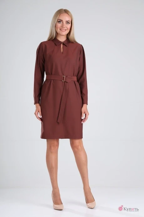 Платье Vilena Fashion 728 шоколад #1