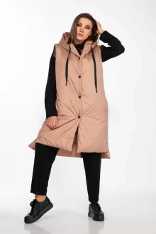 Утепленная жилетка Anna Majewska 1510 карамель