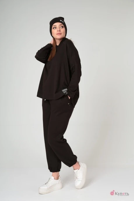 Брючный костюм Bliss 8086 комплект джемпер + брюки + шапка #1