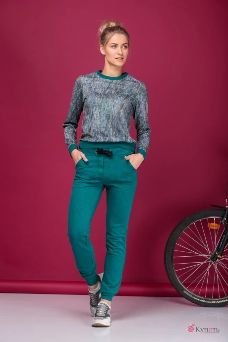 Спортивный костюм HIT 3058 изумруд #1