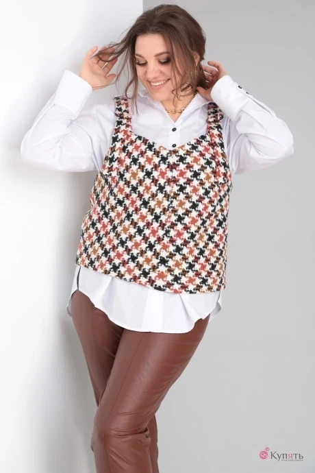 Жилетка GRATTO 4139 гусиная лапка #1