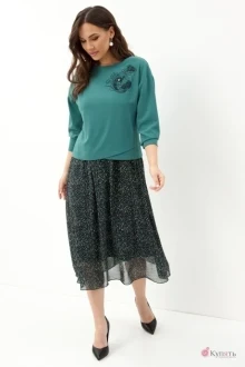 Платье Магия Моды 2038 темная бирюза