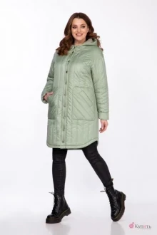 Пальто ЛаКона 1422 фисташка