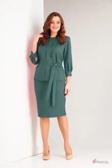 Юбочный костюм Vilena Fashion 780 малахит