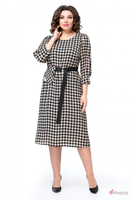 Платье Мишель Стиль 1027 Черно-бежевый #1