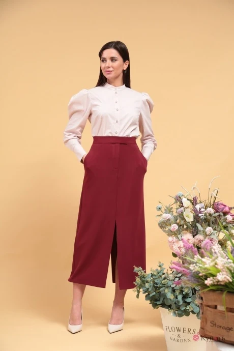 Блузка SandyNa 130400 пудровый #1